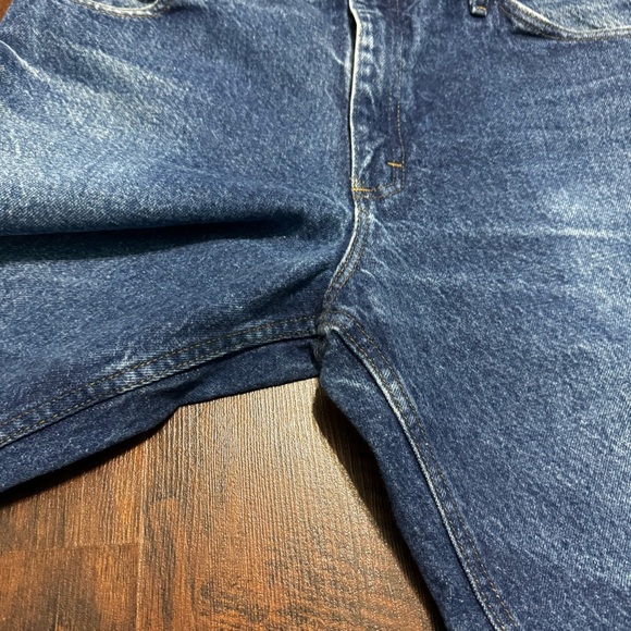 Lee Jeans Classic Dark Wash Blue Men’s Denim Jeans Regular Fit 36 x 30 - Picture 3 of 9